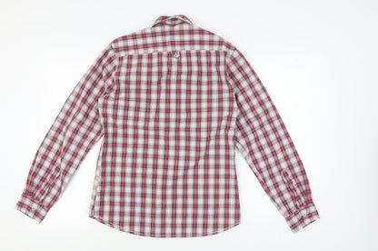 Topman Men's Multicoloured Check Button-Up Shirt M