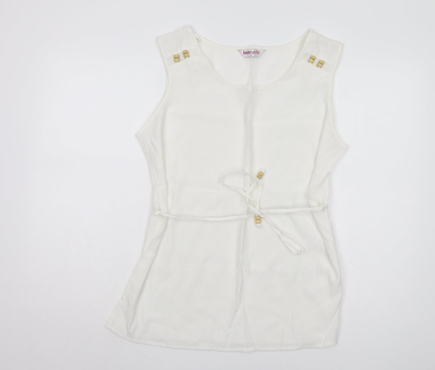 Womens UK Size 18 Bonmarché White Basic Tank