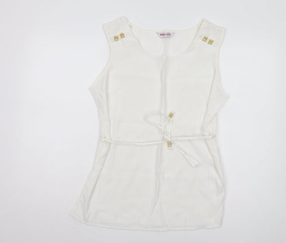 Womens UK Size 18 Bonmarché White Basic Tank