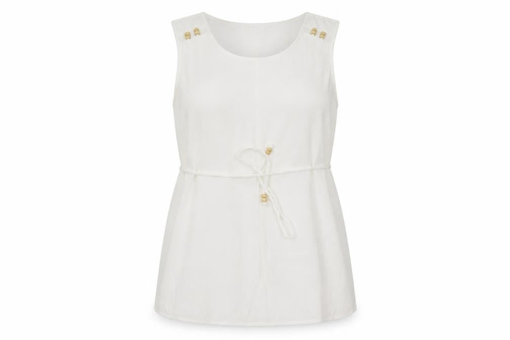 Womens UK Size 18 Bonmarché White Basic Tank