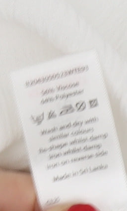 Womens UK Size 18 Bonmarché White Basic Tank