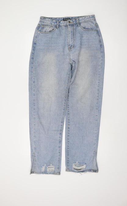 PrettyLittleThing Women's Blue Mom Jeans UK 12