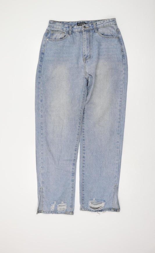 PrettyLittleThing Women's Blue Mom Jeans UK 12
