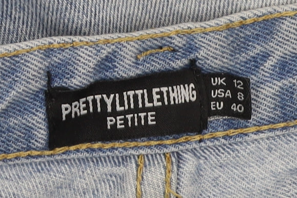 PrettyLittleThing Women's Blue Mom Jeans UK 12