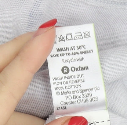Womens UK Size 20 Marks and Spencer White Basic T-Shirt