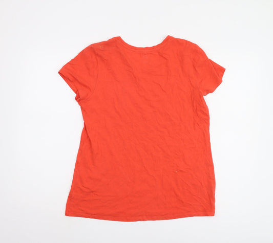 GAP Women's Red Basic T-Shirt L