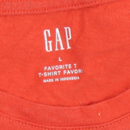 GAP Women's Red Basic T-Shirt L