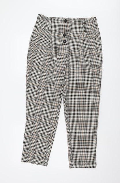 New Look Women's Check Trousers, UK 12, Multicoloured