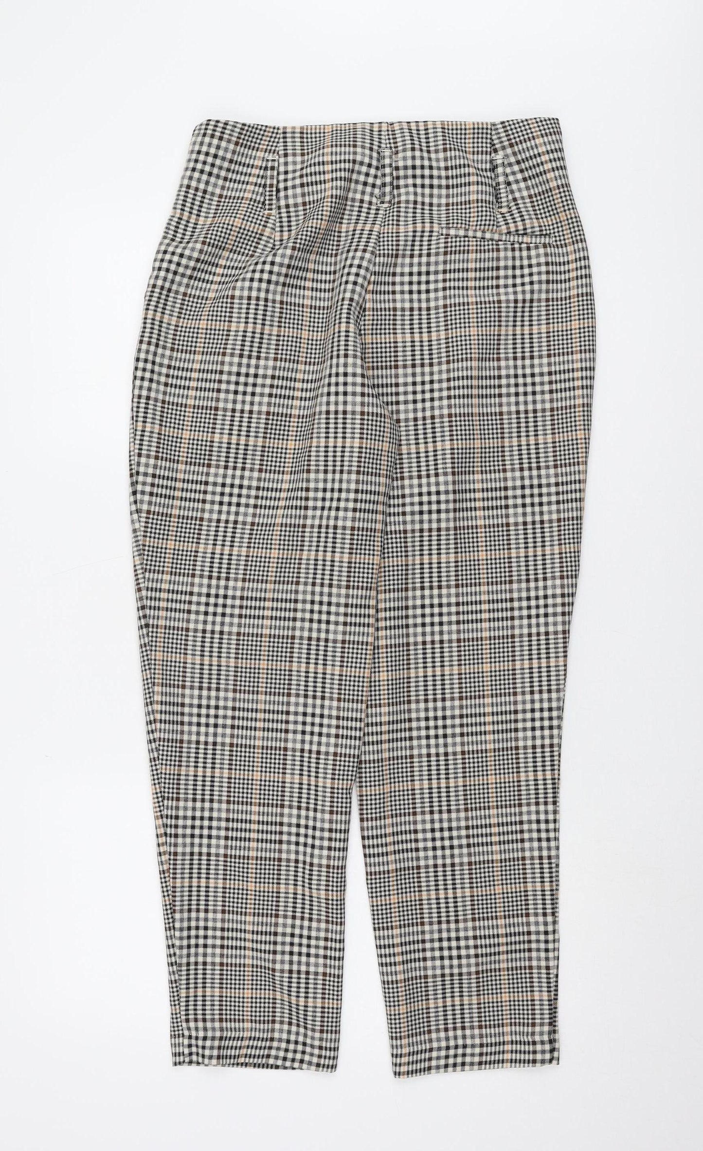 New Look Women's Check Trousers, UK 12, Multicoloured