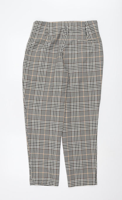 New Look Women's Check Trousers, UK 12, Multicoloured