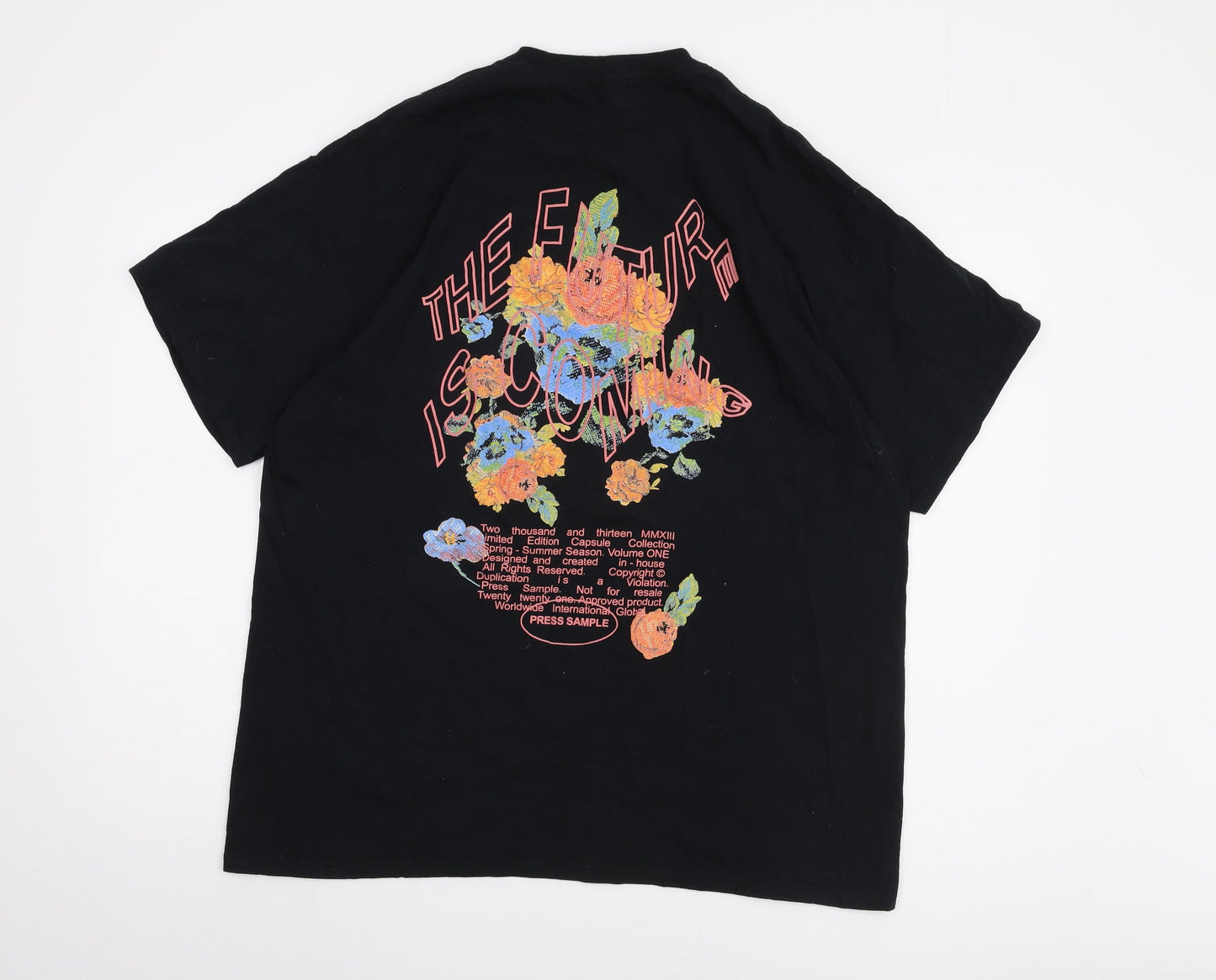 Mens UK Size M boohooMAN Black  T-Shirt