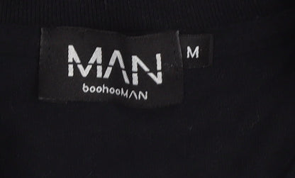 Mens UK Size M boohooMAN Black  T-Shirt