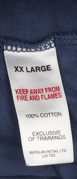 Star Wars Men's Graphic Blue T-Shirt 2XL Short Sleeve