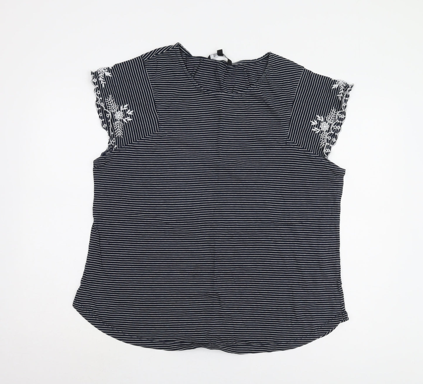 Womens UK Size 20 Bonmarché Black Basic Blouse