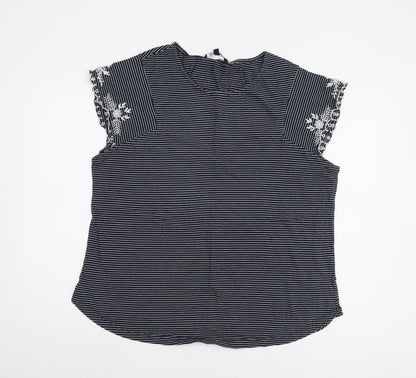 Womens UK Size 20 Bonmarché Black Basic Blouse