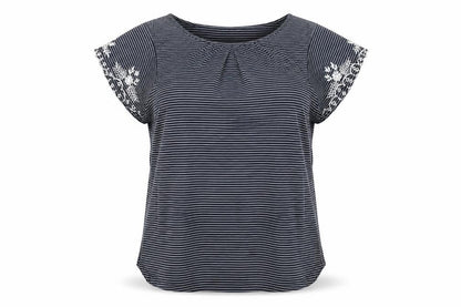 Womens UK Size 20 Bonmarché Black Basic Blouse