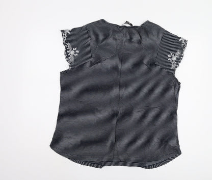 Womens UK Size 20 Bonmarché Black Basic Blouse