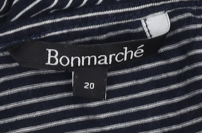Womens UK Size 20 Bonmarché Black Basic Blouse