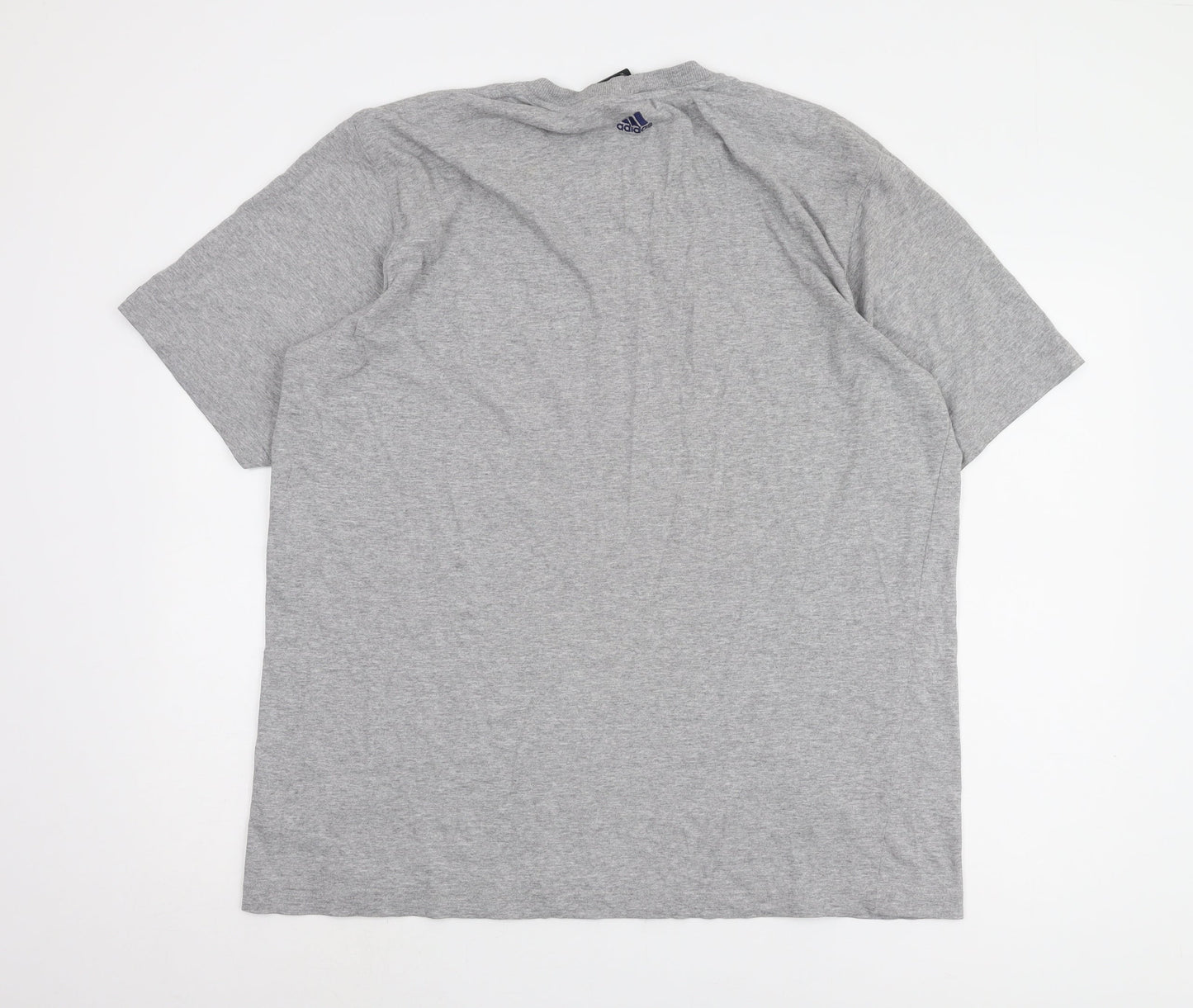Adidas Men's Grey XL Sports Logo T-Shirt