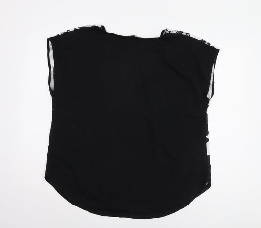 Womens UK Size 22 Bonmarché Black Basic Blouse