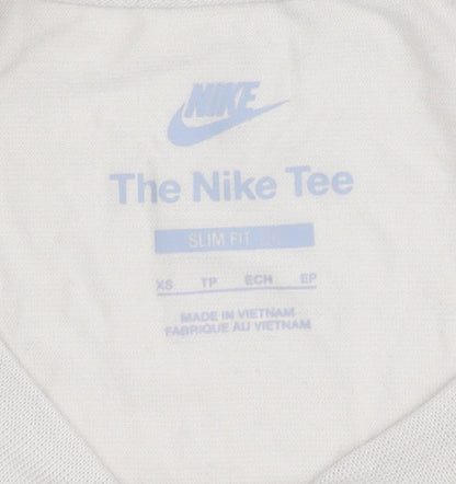 Nike Women's Beige Cropped T-Shirt XS