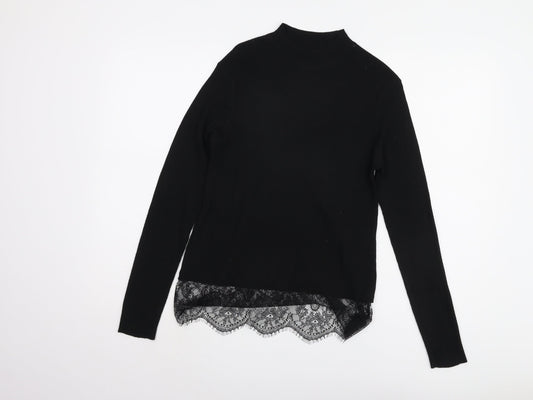 Womens UK Size XS Jacqueline de Yong Black Pullover Jumper