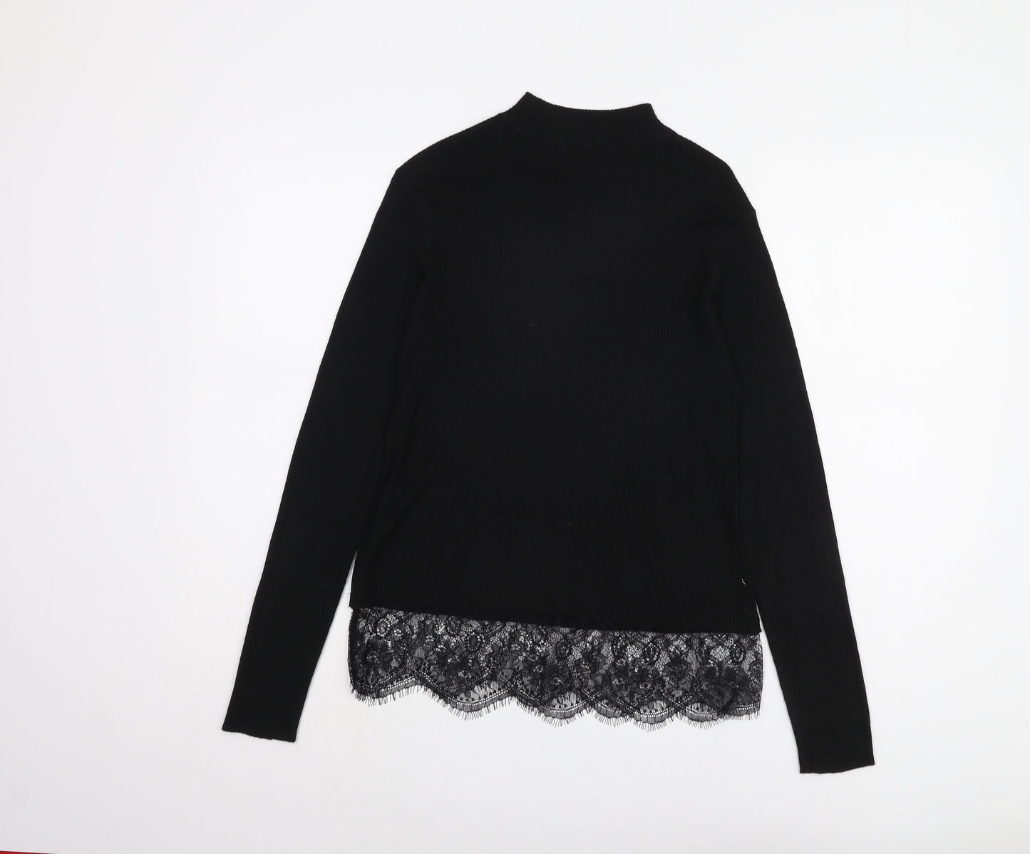 Womens UK Size XS Jacqueline de Yong Black Pullover Jumper