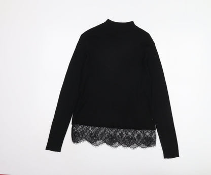 Womens UK Size XS Jacqueline de Yong Black Pullover Jumper