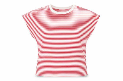 Womens UK Size XL Zara Red Basic T-Shirt