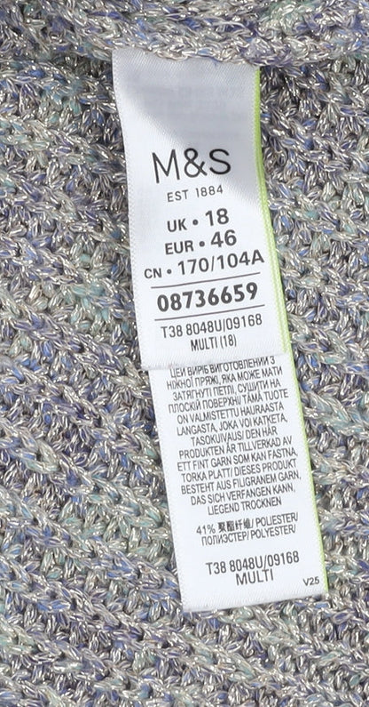 Marks and Spencer Women's Multicoloured Pullover Size 18