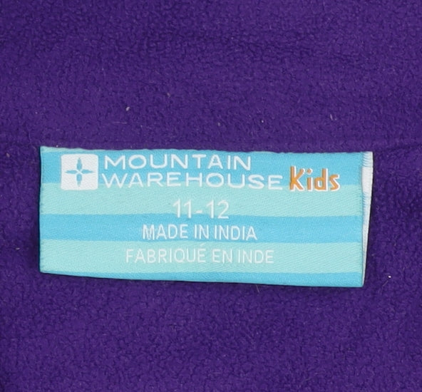 Mountain Warehouse Girls Purple Pink Fleece Sweatshirt 11-12