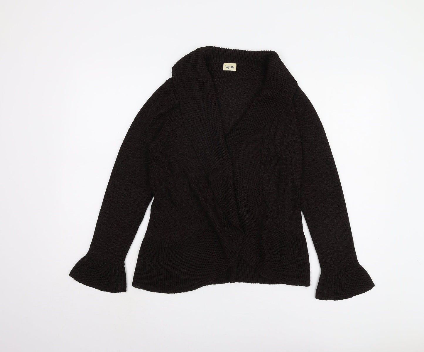 Womens UK Size M Viyella Black Cardigan Jumper
