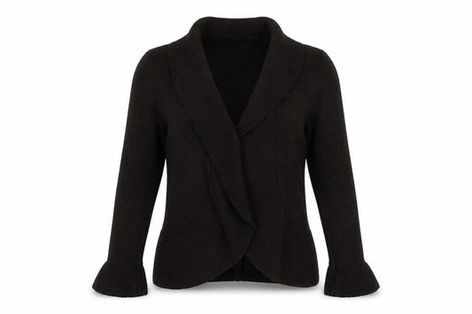 Womens UK Size M Viyella Black Cardigan Jumper