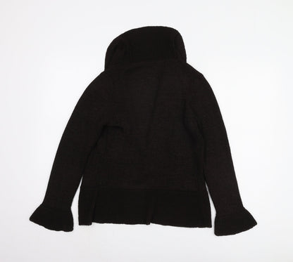 Womens UK Size M Viyella Black Cardigan Jumper