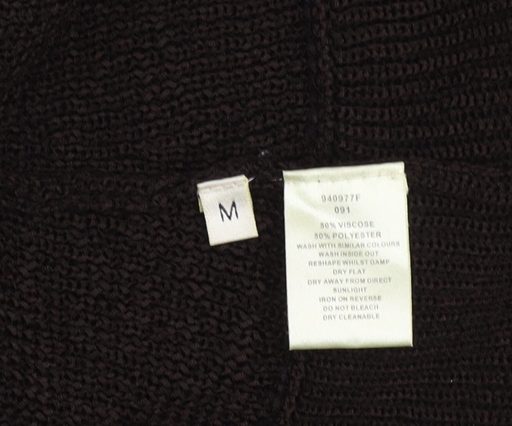 Womens UK Size M Viyella Black Cardigan Jumper