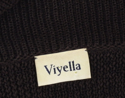 Womens UK Size M Viyella Black Cardigan Jumper