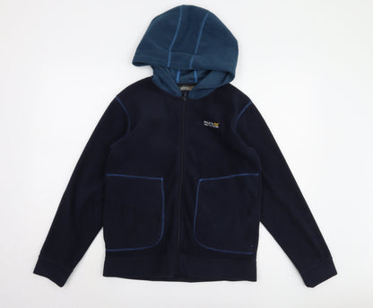 Regatta Boys Blue Hooded Jacket - Size 14