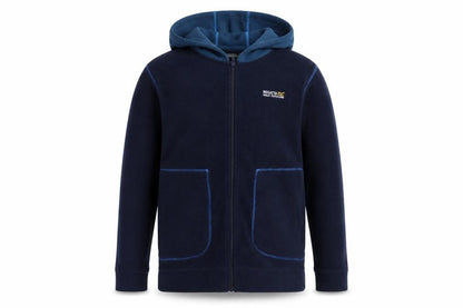 Front view of Regatta boys’ blue hooded jacket -, size 14