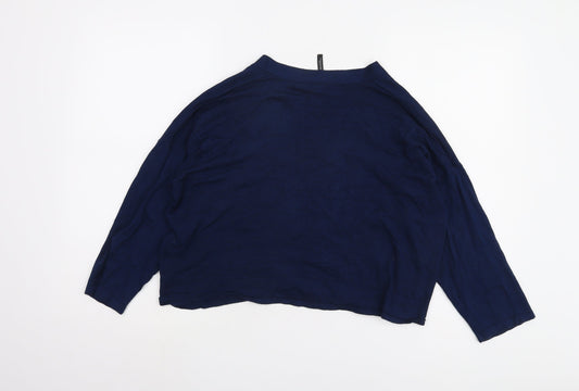 Womens UK Size 16/18 Capsule Blue Pullover Jumper