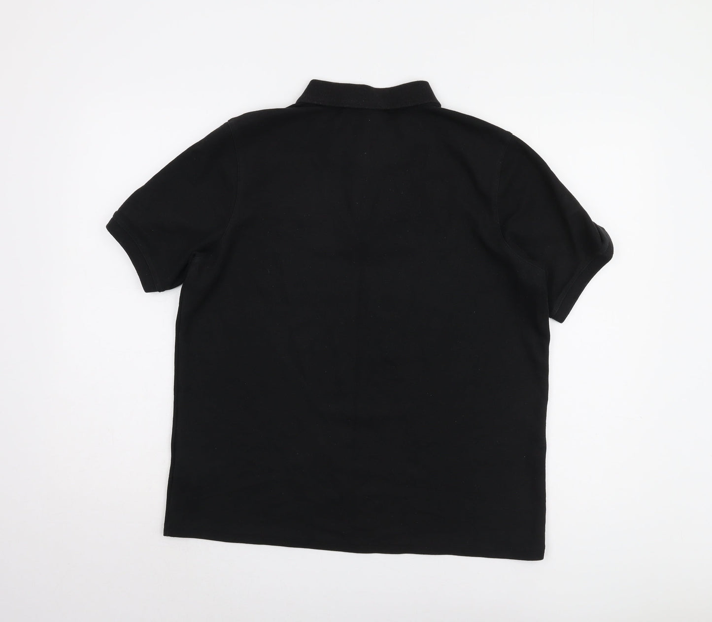 Slazenger Men's Black Polo Shirt L - Casual Solid Short Sleeve