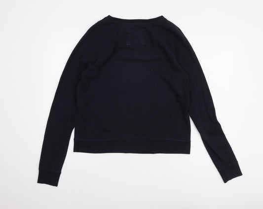 Abercrombie & Fitch Women's Black M Logo Pullover Sweatshirt