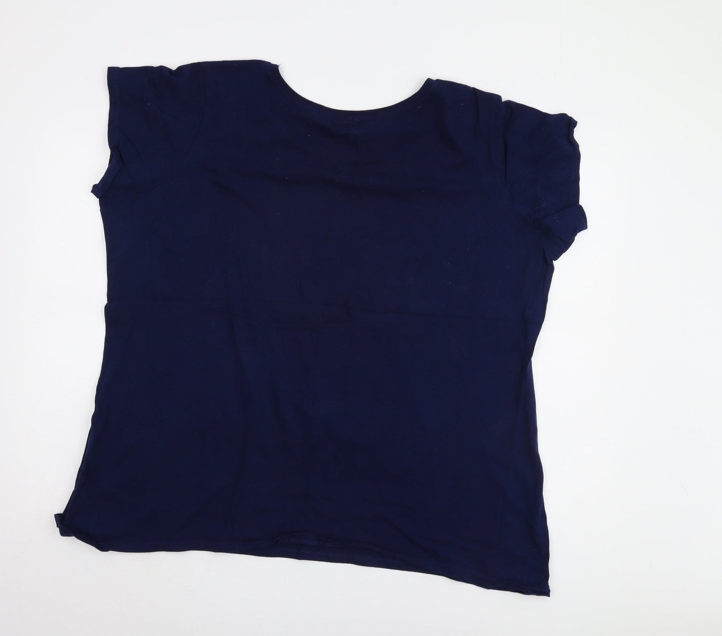 Unisex Adults UK Size 2XL Disney Blue Basic T-Shirt