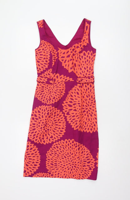 Boden Women's Multicoloured Floral Sheath Dress Size 12