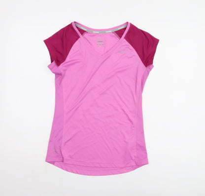 Nike Women’s Pink Athletic Dri-FIT Running Top Size S