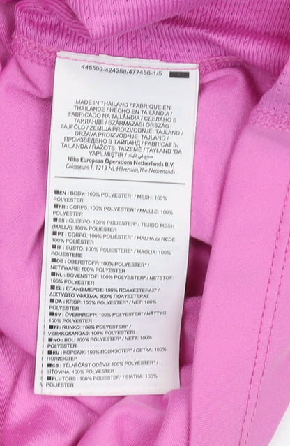 Nike Women’s Pink Athletic Dri-FIT Running Top Size S