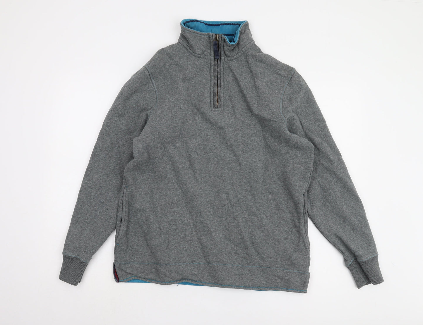 White Stuff Grey Men's Small Pullover Fleece Jacket