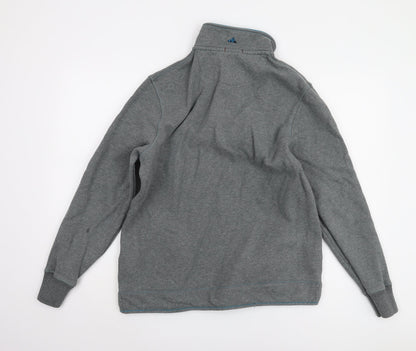 White Stuff Grey Men's Small Pullover Fleece Jacket