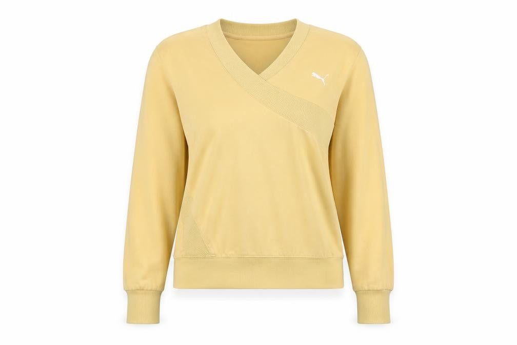 Womens UK Size XS PUMA Beige Wrap Sweatshirt