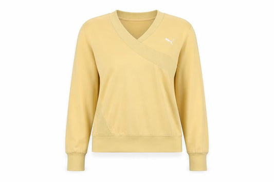Womens UK Size XS PUMA Beige Wrap Sweatshirt