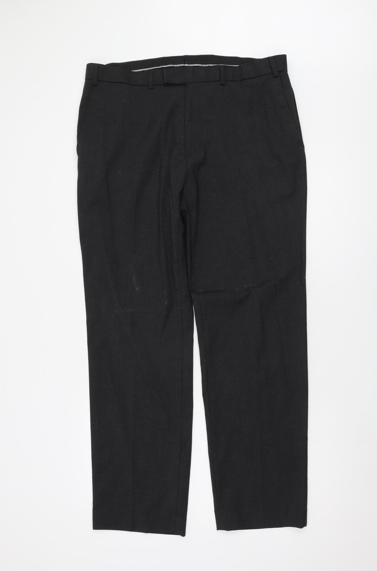 Moss Esq. Men's Black Dress Pants Size 36 Regular Fit